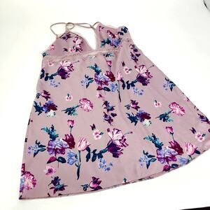 Victoria's Secret Women's XL Slip Dress Floral Lingerie Babydoll Lace V Neck
